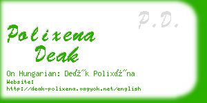 polixena deak business card